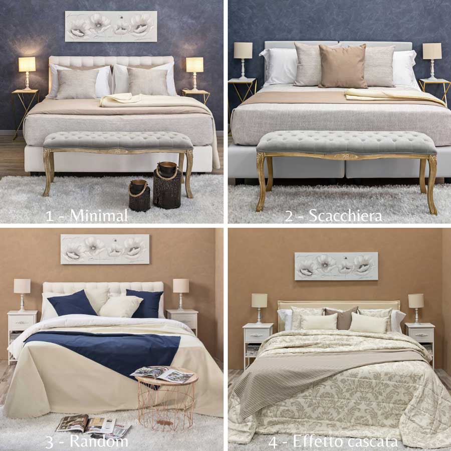 Cuscini decorativi: come disporre i cuscini sul letto