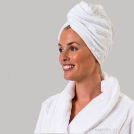 Turbante asciugamano per capelli in spugna dicotone doppia a